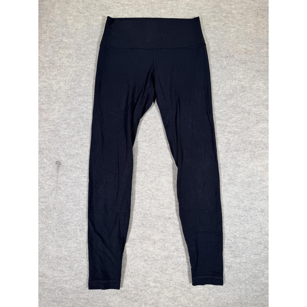 Lululemon Leggings Womens 10 Black High Rise Ankle Yoga Athletic Gym Tight